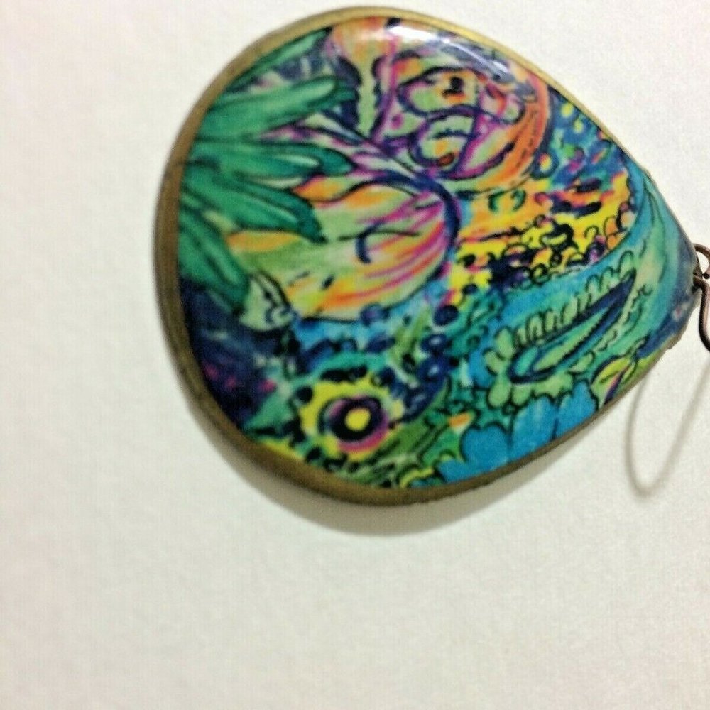 Rare Earrings Mod Retro Art Painting Studio L102 - Picture 11 of 11